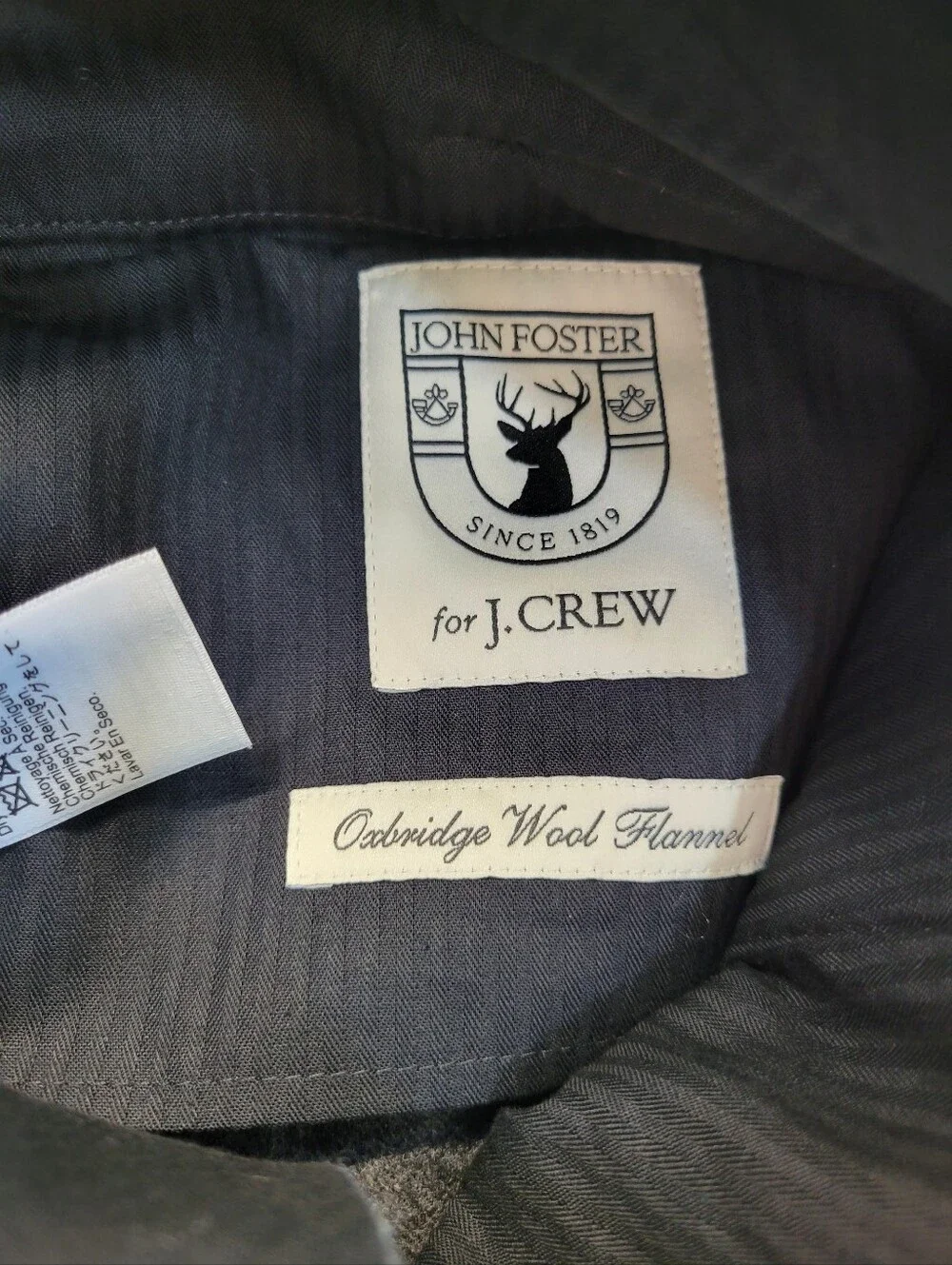 J Crew Limited-edition Relaxed-fit tuxedo pant in English wool flannel CO499